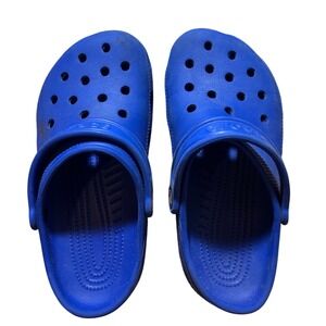 Blue children's Crocs size 3